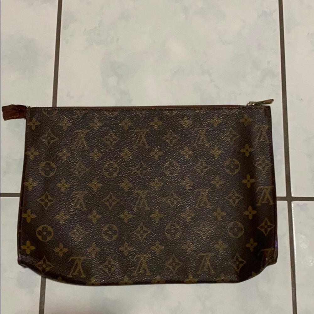 Monogram toiletry pouch